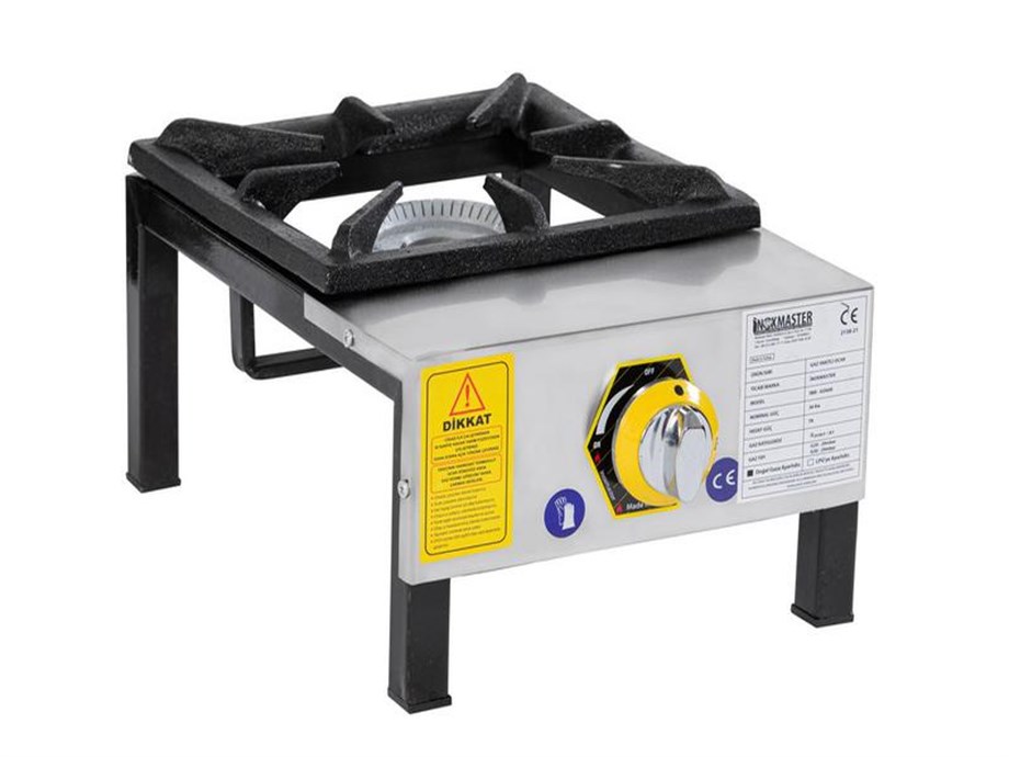 İnox Master Tekli Lokanta Ocağı Kısa Ayak Gazlı/Lpg MR-LKK-01