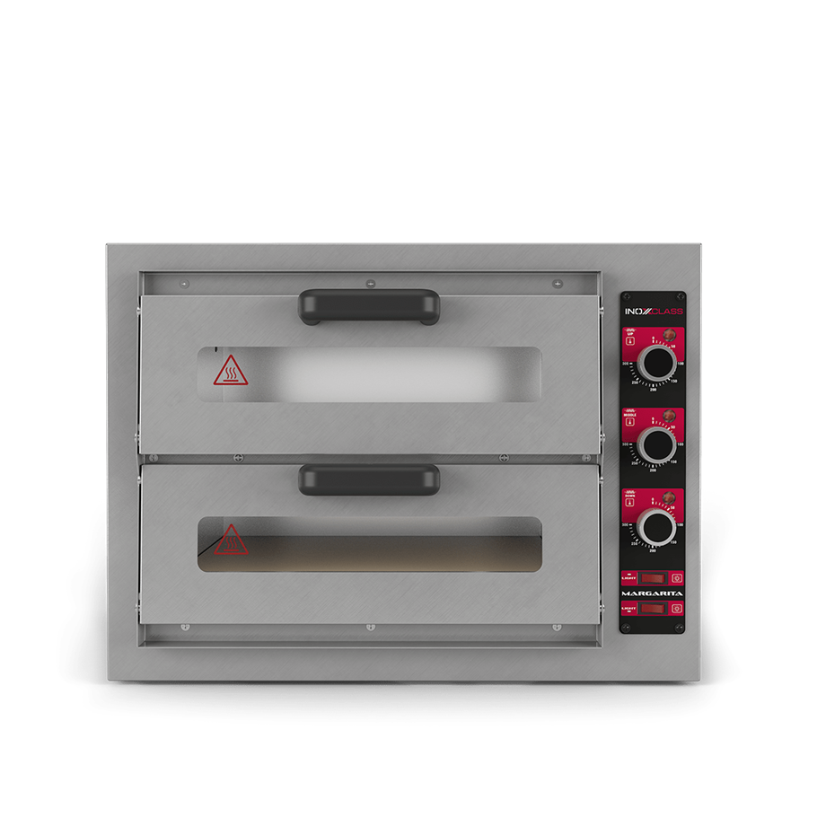 İnoxclass Çift Katlı Mini Pizza Fırını Elektrikli Margarita M302EL