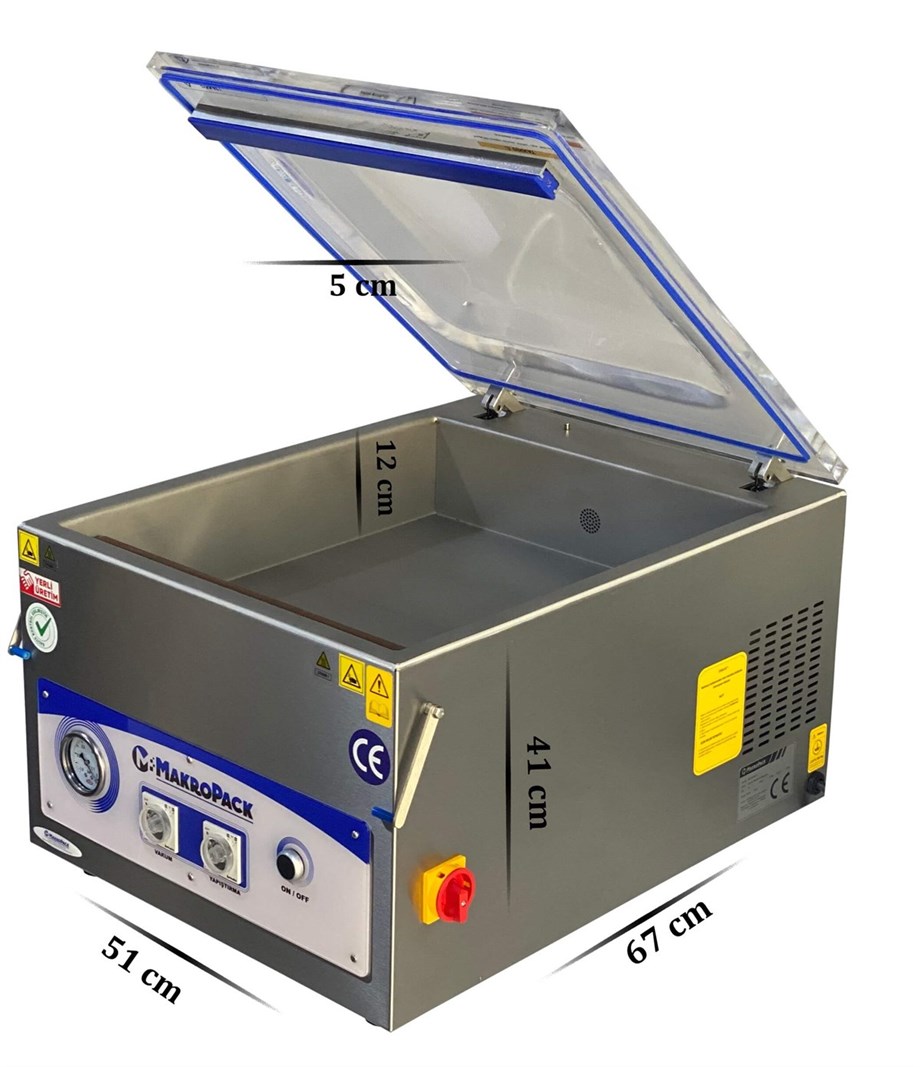 Makropack Set Üstü Vakum Makinesi 45 Cm Tek Çene MP-450-T1/S