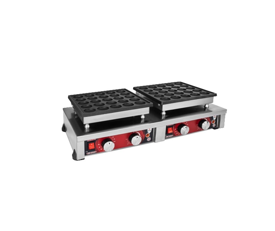 Mars Yuvarlak Bubble Waffle Makinesi Çiftli, Kapaksız MWB-04