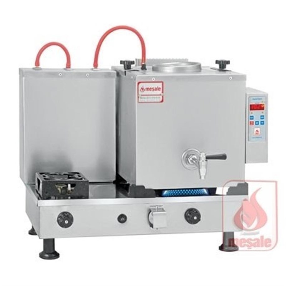 Meşale 1 Demlikli Inox Klasik Full Otomatik Elektrik-Ng-Lpg Çay Kazanı INKFO1 