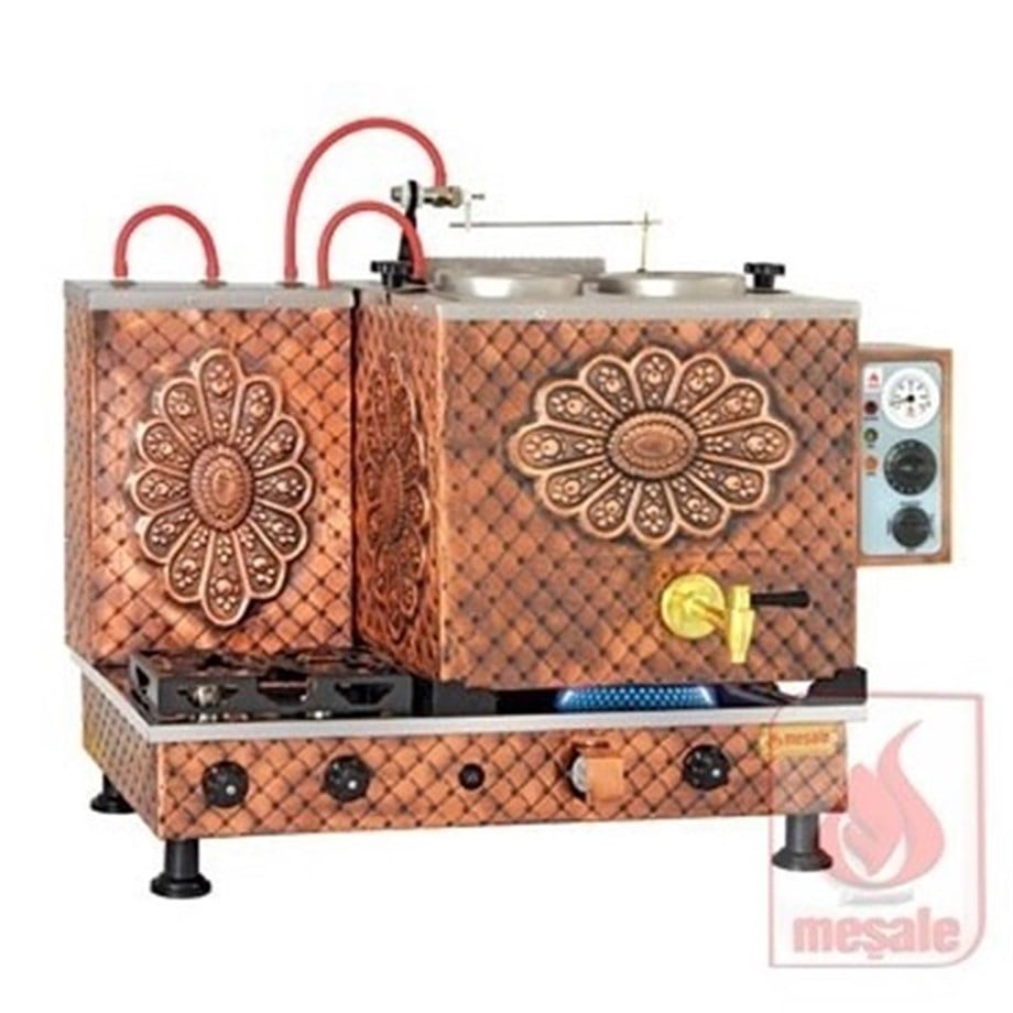 Meşale 2 Demlikli Antik Turbo Max Full Otomatik Elektrik-Ng-Lpg Çay Kazanı ANTFO2