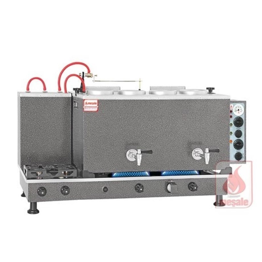 Meşale 4 Demlikli Chromat Turbo Max Full Otomatik Elektrik-Ng-Lpg Çay Kazanı CHTFO4