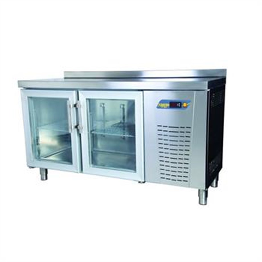 N'dustrio 2 Kapılı Tezgah Tip Buzdolabı Snack - Cam Kapılı TPS-62-GD