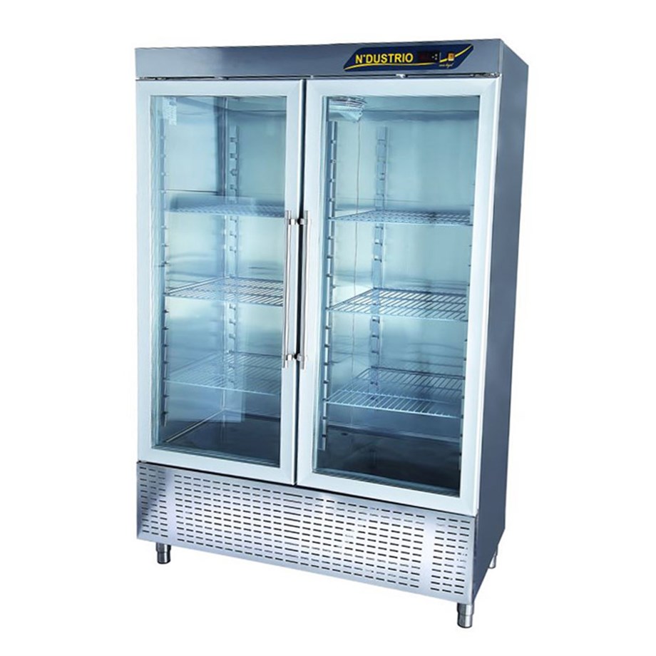 Ndustrio 2 Tam Cam Kapılı Dik Tip Buzdolabı Snack CPS-202-GD