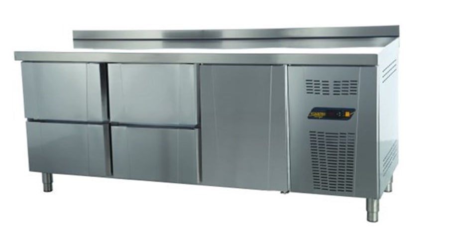 Ndustrio Tezgah Tip Gastronorm Buzdolabı 4 Çekmeceli + 1 Kapılı TPG-73-4D