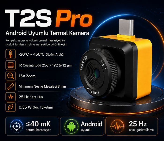 Thermal Master T2S Pro Mobil Termal Kamera | Android | Tutma Aparatlı Termal Kamerabrand> zoofarm