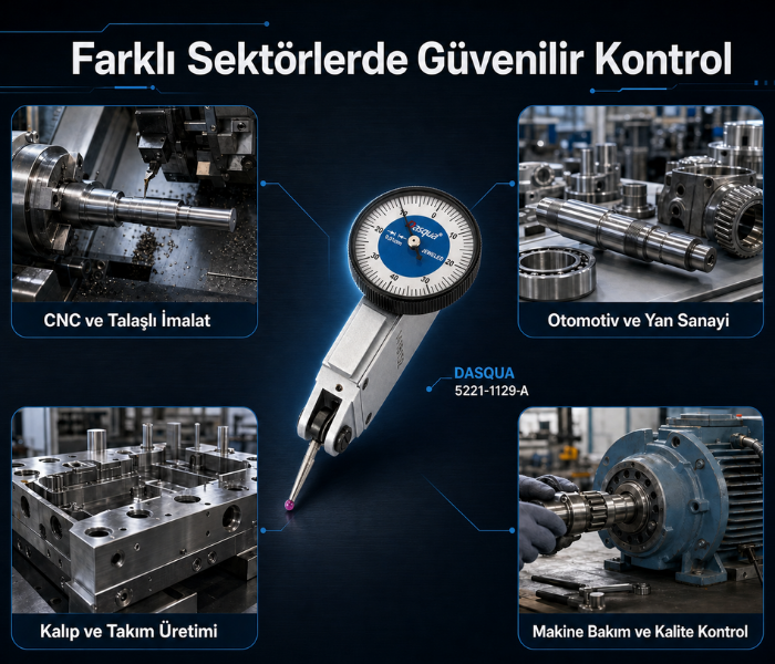 Dasqua 5221-1129-A Yakut Uçlu Salgı Komparatörü | 0 - 0.8 mm Salgı Komparatörübrand> zoofarm