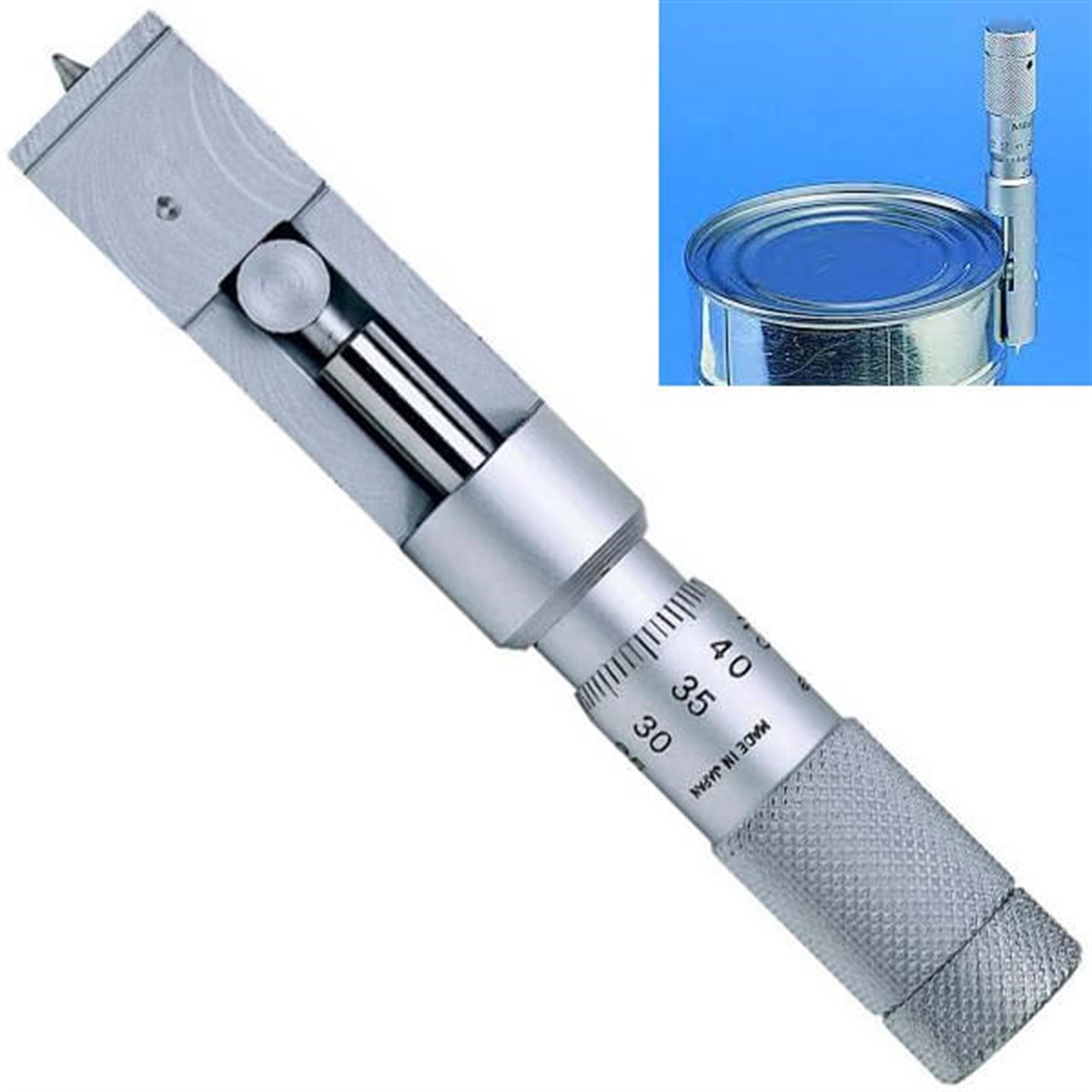 .Mitutoyo 147-103 Mekanik Kenet Mikrometresi 0-13 mm TÜM ÖLÇÜM CİHAZLARIOLCUMCİHAZFİYAT zoofarm