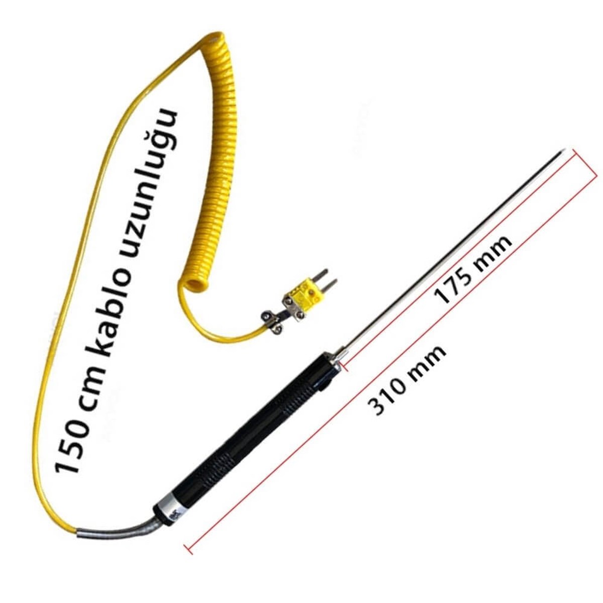 .NR 81539 K Tipi Sıcaklık Ölçer Prob -50°C +500°C ÇİFTLİK YARDIMCI EKİPMANLARIOLCUMCİHAZFİYAT zoofarm
