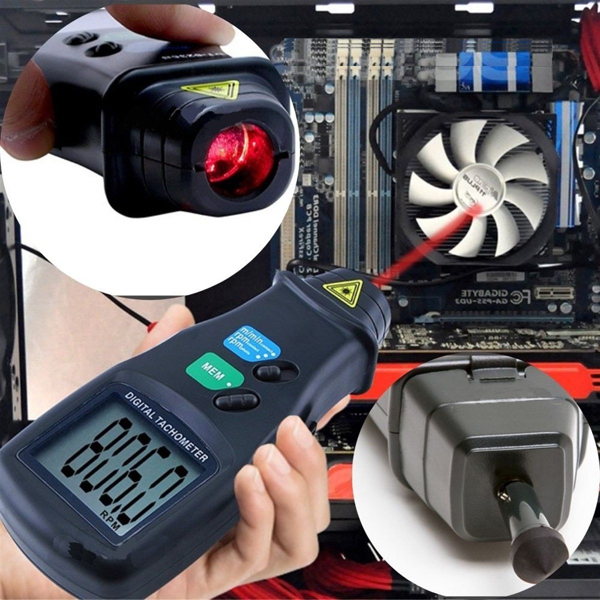 .LYK-6236C Temaslı Temassız Devir Ölçer Takometre TÜM ÖLÇÜM CİHAZLARIOLCUMCİHAZFİYAT zoofarm