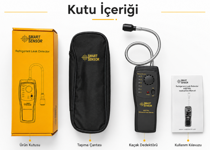 Smart Sensor AS5750L Soğutucu Gaz Kaçağı Tespit Cihazı Soğutucu Gaz Dedektörleribrand> zoofarm