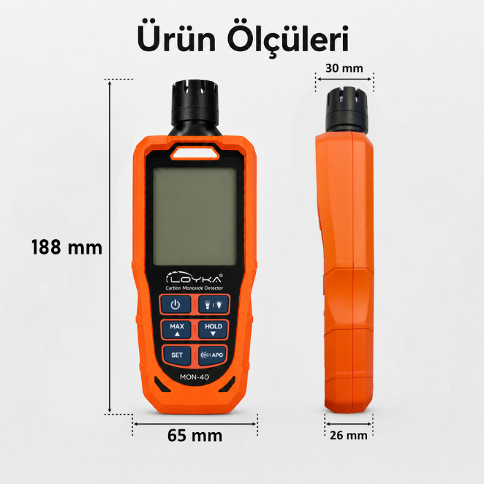 MON-40 Profesyonel Karbonmonoksit Ölçer | 0-1000 ppm CO Dedektörü Karbonmonoksit Gazı Dedektörleribrand> zoofarm