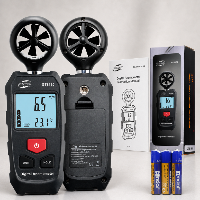 Benetech GT8160 Mini Anemometre Rüzgar Hızı ve Sıcaklık Ölçer Rüzgar Hızı Ölçerbrand> zoofarm