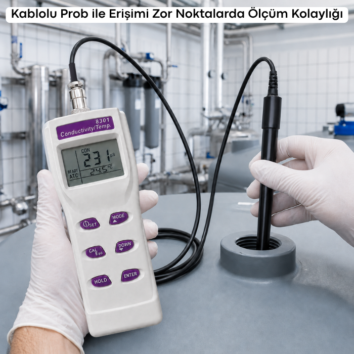 AZ 8301 Kablolu EC İletkenlik Ölçer | Geniş Ölçüm Aralığı Ph, İletkenlik, Tuzluluk Ölçerlerbrand> zoofarm