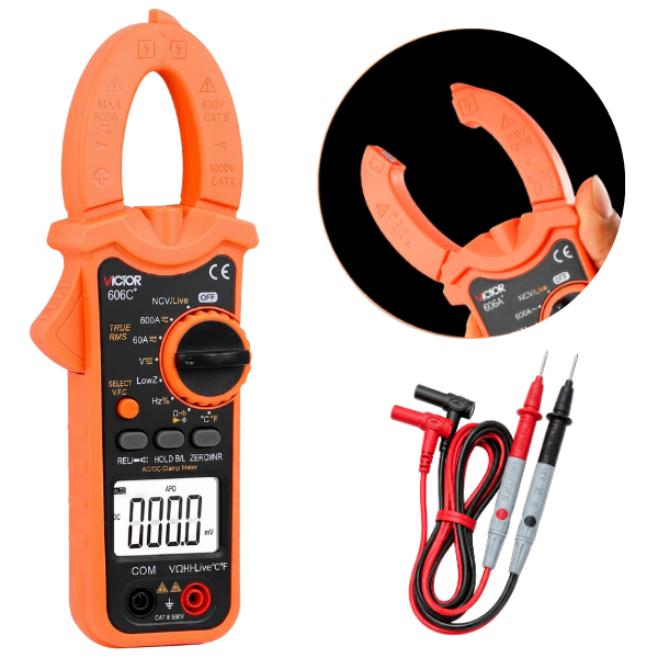 Victor 606C+ AC/DC 600A Dijital Pensampermetre Pens Ampermetrebrand> zoofarm