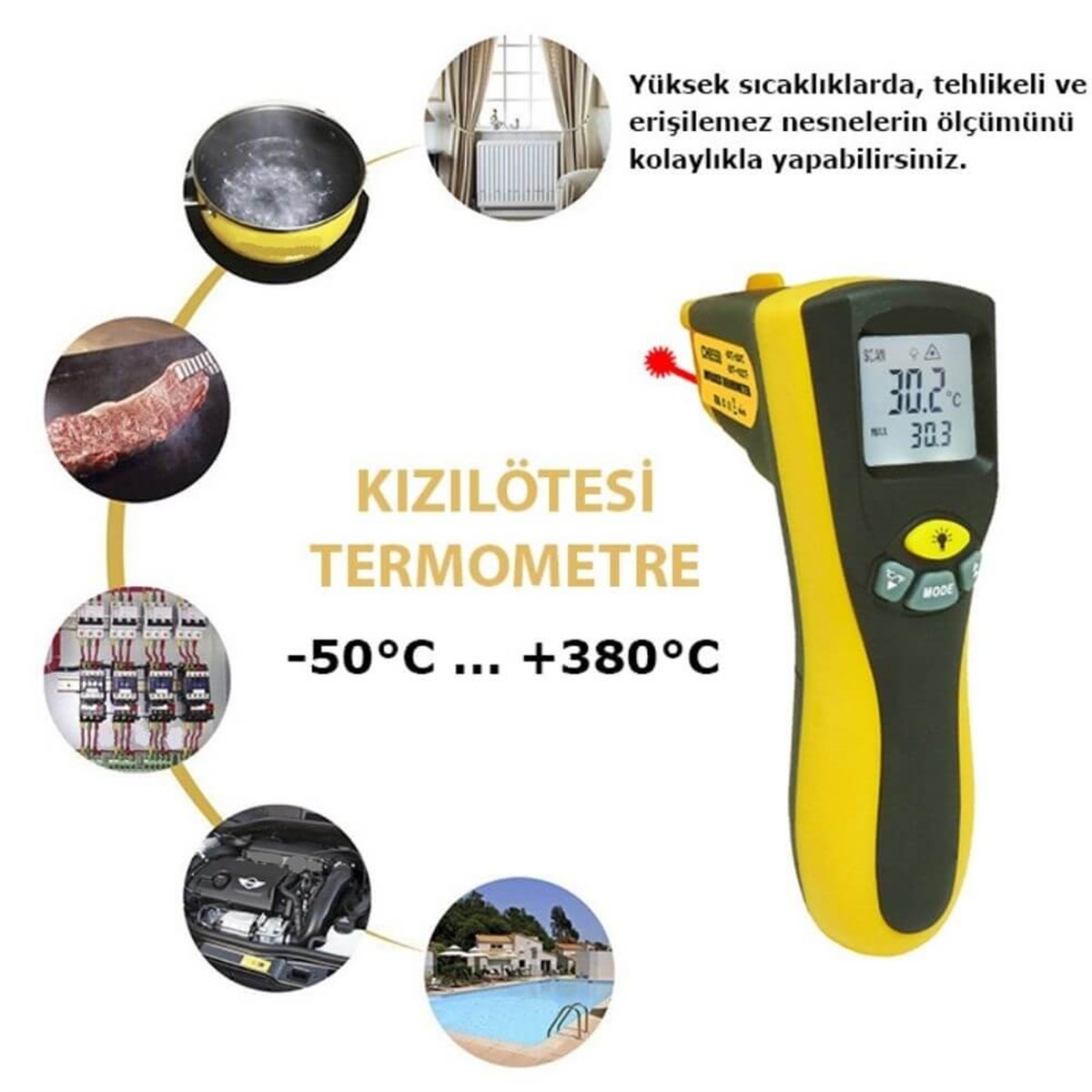 .LOYKA DARK II Kızılötesi Lazerli Sıcaklık Ölçer TÜM ÖLÇÜM CİHAZLARILOYKA zoofarm