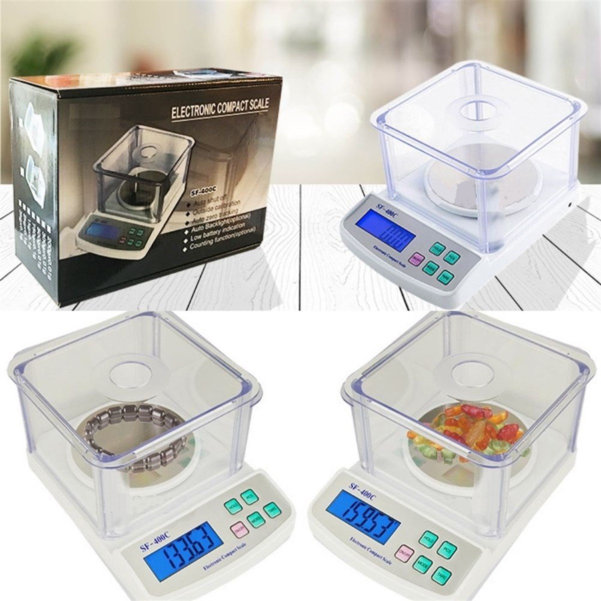 .SF 400C Plus Dijital Terazi - Hassasiyet: 0,01 gr. Max: 500 gr. TÜM ÖLÇÜM CİHAZLARIOLCUMCİHAZFİYAT zoofarm