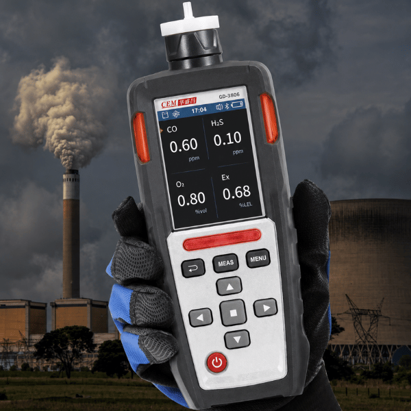 GD-3806 Pompalı 4'lü Gaz Ölçüm Cihazı | O₂, CO, H₂S, LEL Yanıcı Gaz Dedektörleribrand> zoofarm