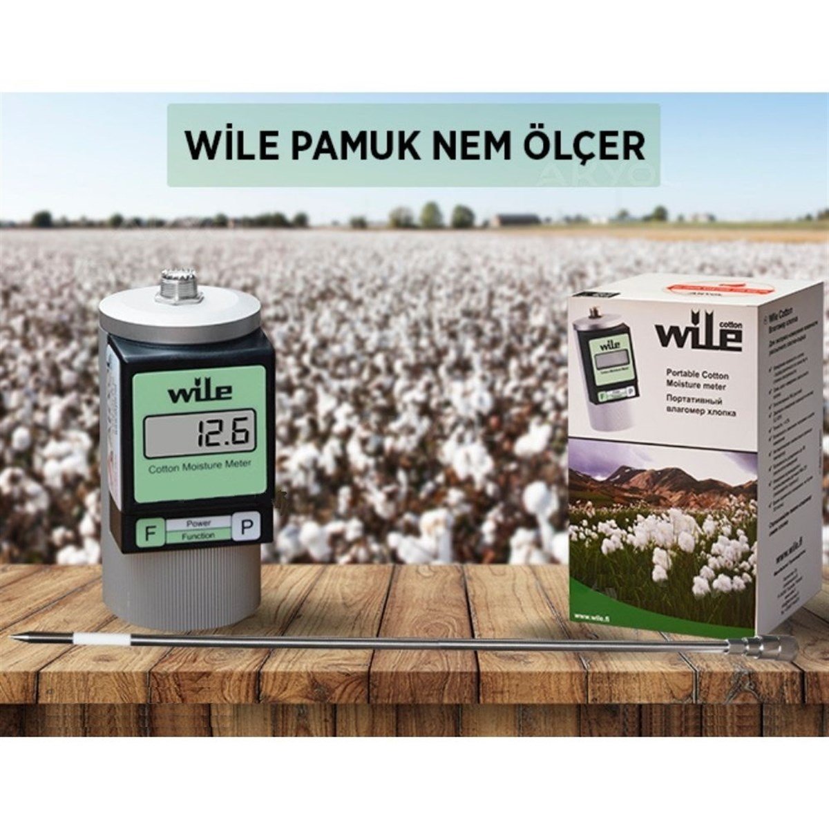 .Wile Cotton Pamuk  Nem Ölçer TÜM ÖLÇÜM CİHAZLARIWİLE zoofarm