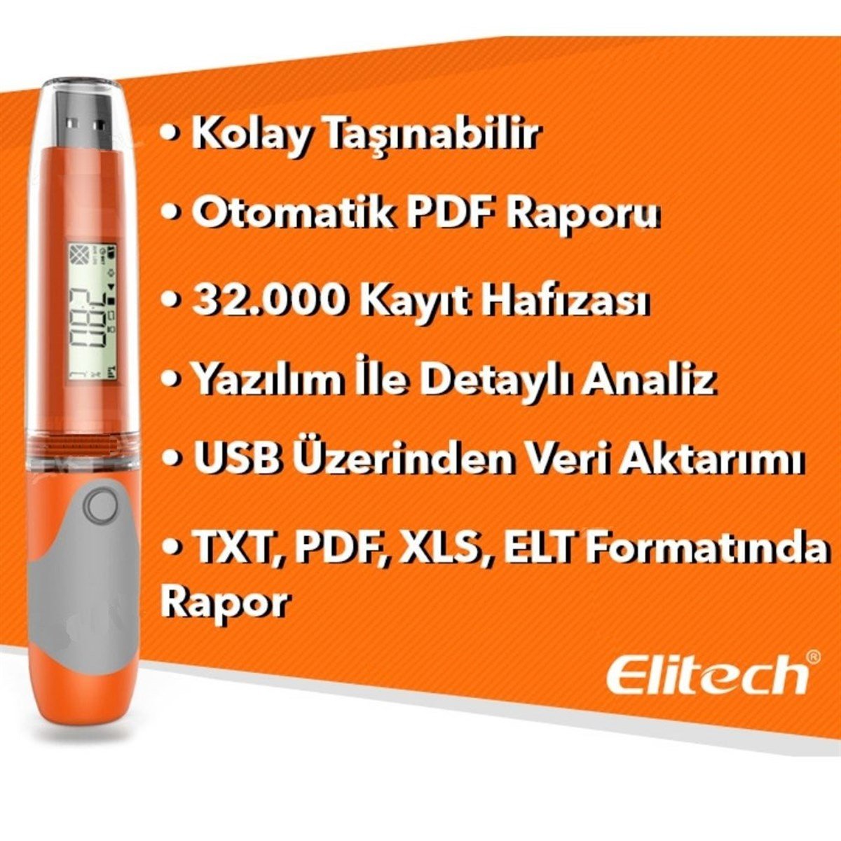 .RC-51H Sıcaklık ve Nem Kayıt Cihazı Datalogger TÜM ÖLÇÜM CİHAZLARILOYKA zoofarm