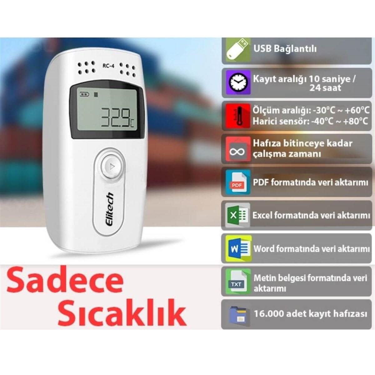 .RC-4 Mini Sıcaklık Kayıt Cihazı Datalogger TÜM ÖLÇÜM CİHAZLARIOLCUMCİHAZFİYAT zoofarm
