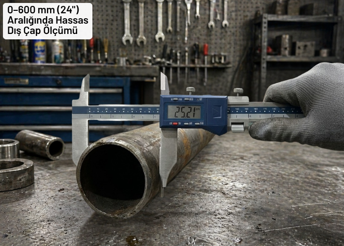 Dasqua 2710-1113 Uzun Çift Çeneli Dijital Kumpas 0-600 mm Kumpas | Mikrometre | Komparatörbrand> zoofarm