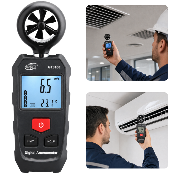 Benetech GT8160 Mini Anemometre Rüzgar Hızı ve Sıcaklık Ölçer Rüzgar Hızı Ölçerbrand> zoofarm