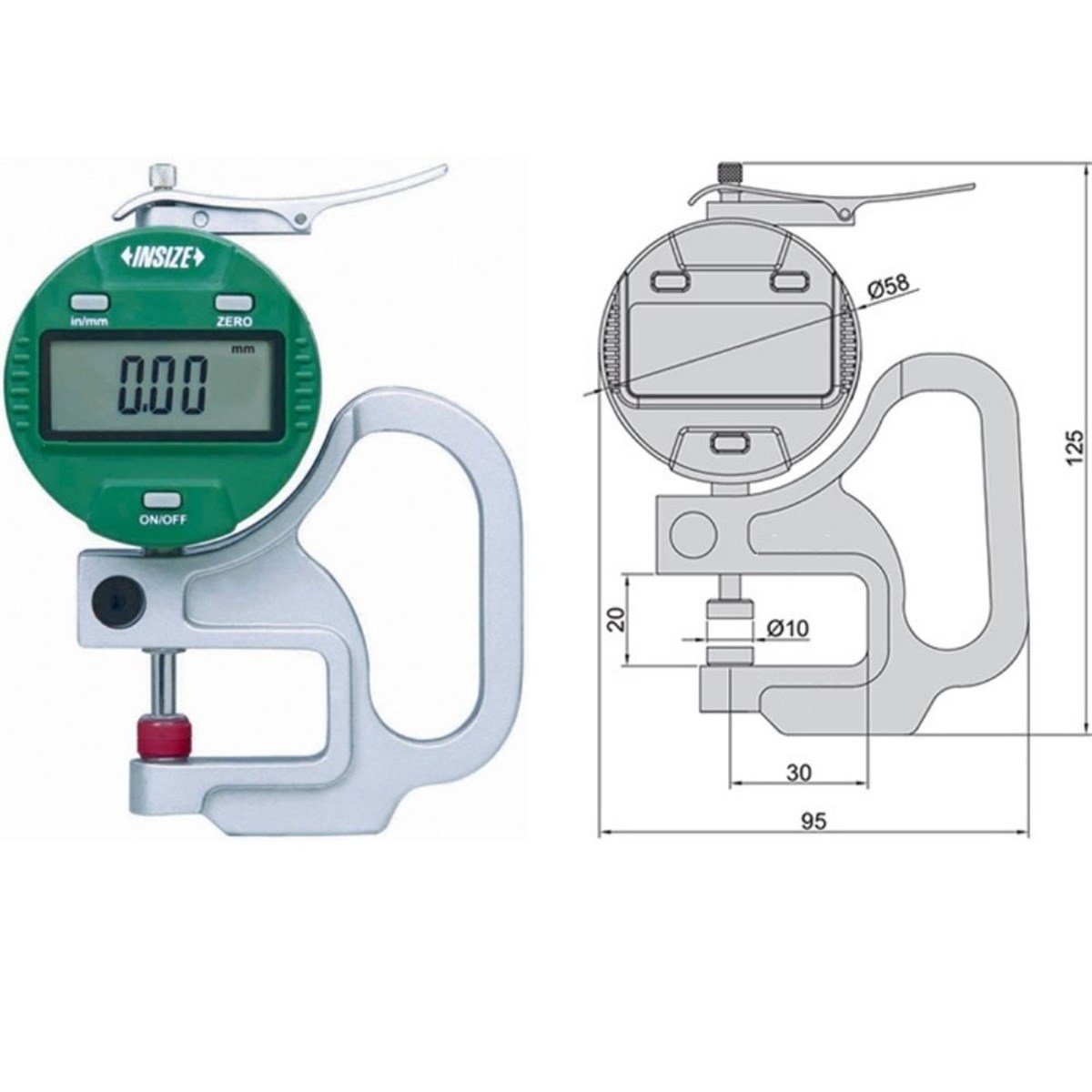.Insize 2871-10 Kalınlık Komparatörü (0.01 MM) TÜM ÖLÇÜM CİHAZLARIOLCUMCİHAZFİYAT zoofarm