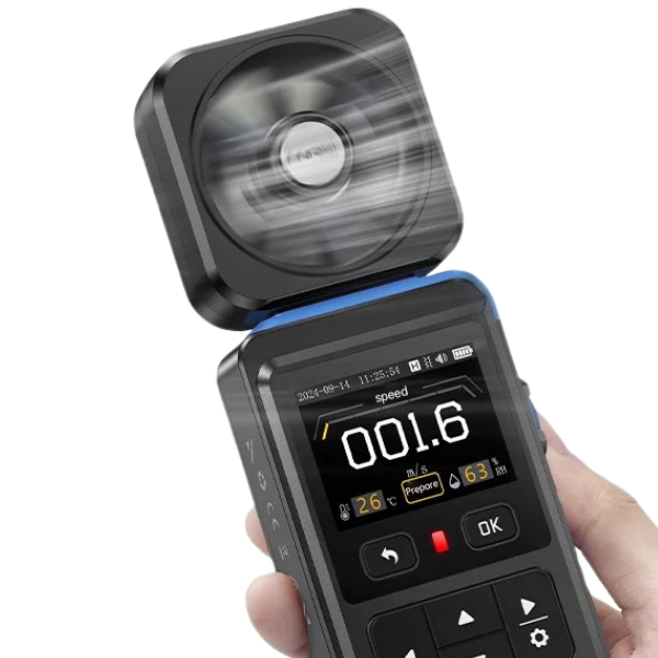 FNIRSI FAM-02 Rüzgar Hızı Sıcaklık ve Nem Ölçer Anemometre Rüzgar Hızı Ölçerbrand> zoofarm