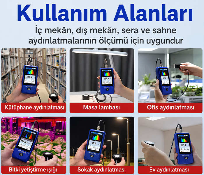 Linshang LS335 Dokunmatik Ekranlı Spektral Lüksmetre Işık Seviyesi Ölçerlerbrand> zoofarm