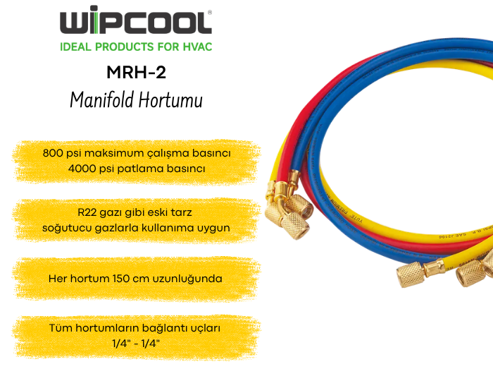 MRH-2 Manifold Hortum Seti | 4000 Psi | R22 | Sadece 1/4 Dijital Manifold Çeşitleribrand> zoofarm