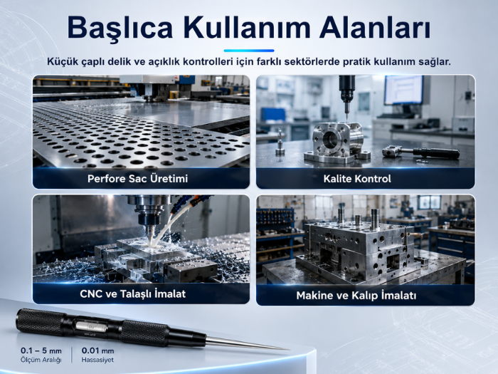 KC-05 Konik Uçlu Delik Çap Ölçer | 0.1 - 5 mm Diğer Kalınlık Ölçerlerbrand> zoofarm