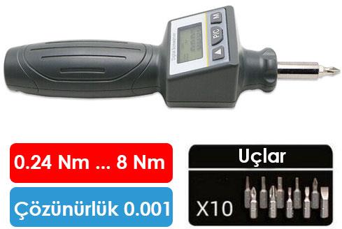 .Loyka ANS-R-8 Dijital Torklu Tornavida Seti 8Nm DEVİR ÖLÇER TAKOMETRELOYKA zoofarm