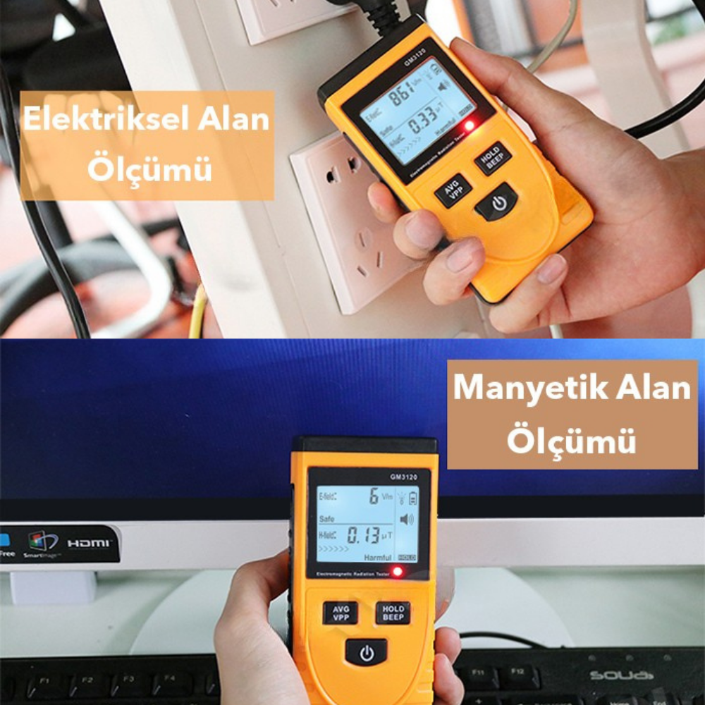 .Benetech GM3120 Elektromanyetik Radyasyon Ölçer ENJEKTÖRbrand> zoofarm