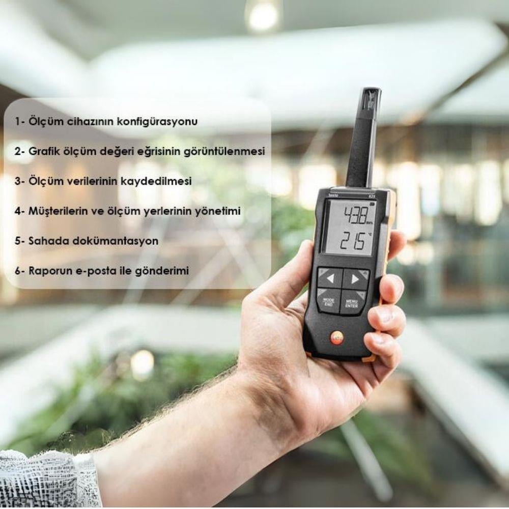 .Testo 625 Taşınabilir Sıcaklık ve Nem Ölçer ENJEKTÖRbrand> zoofarm