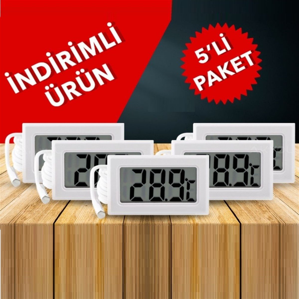 .DC-1 Beyaz Pano Tipi Soketli Termometre (5' li Paket) TERMOMETRE ÇEŞİTLERİ VE EKİPMANLARILOYKA zoofarm