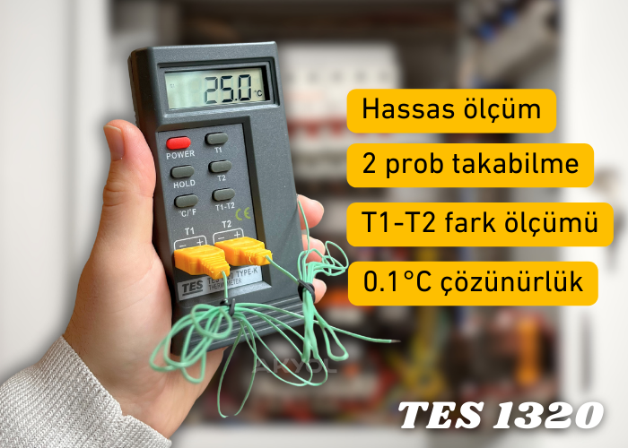 .TES 1320 İki Girişli K Tipi Prob Okuyucu | Hassas ENJEKTÖRbrand> zoofarm