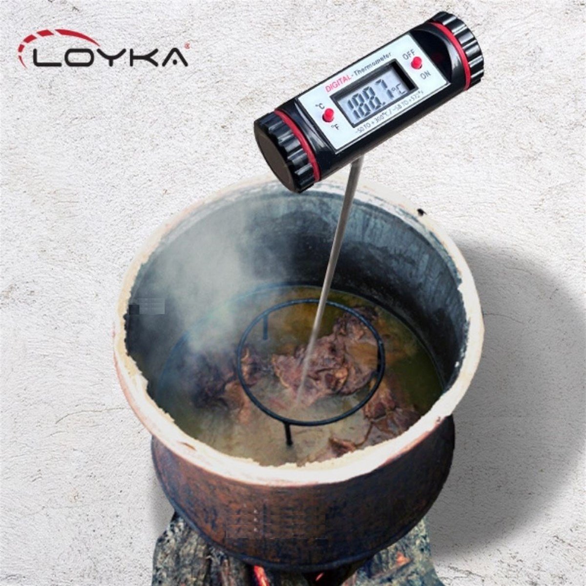 .Loyka T5001 Uzun Problu Çubuk Termometre 50 cm ENJEKTÖRbrand> zoofarm