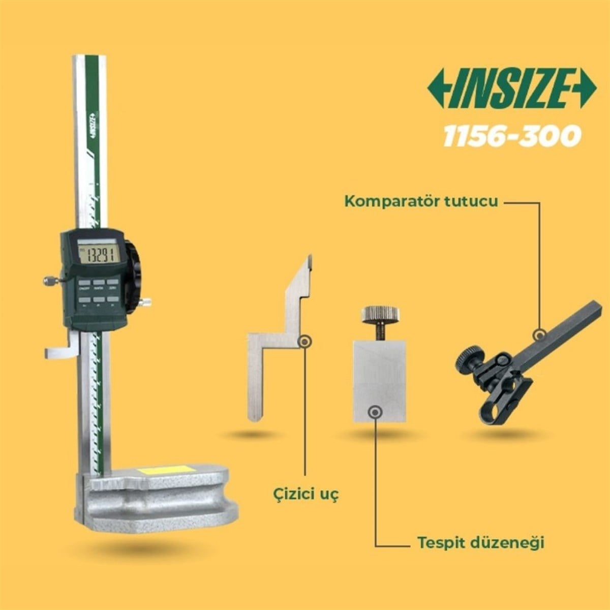 .İnsize 1156-300 Makaralı Dijital Mihengir KUMPAS VE MİKROMETREİNSİZE zoofarm