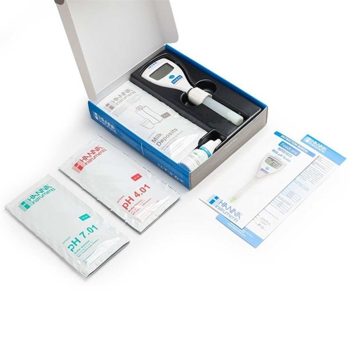 .Hanna HI981034 Süt pH Test Cihazı PH, İLETKENLİK, TUZLULUK ÖLÇERHANNA zoofarm