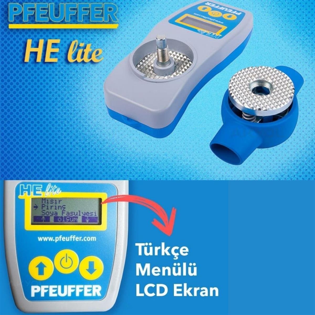 .Pfeuffer HE Lite Kırmalı Tahıl Rutubet Ölçer TAHIL NEM ÖLÇERPFEUFFER zoofarm