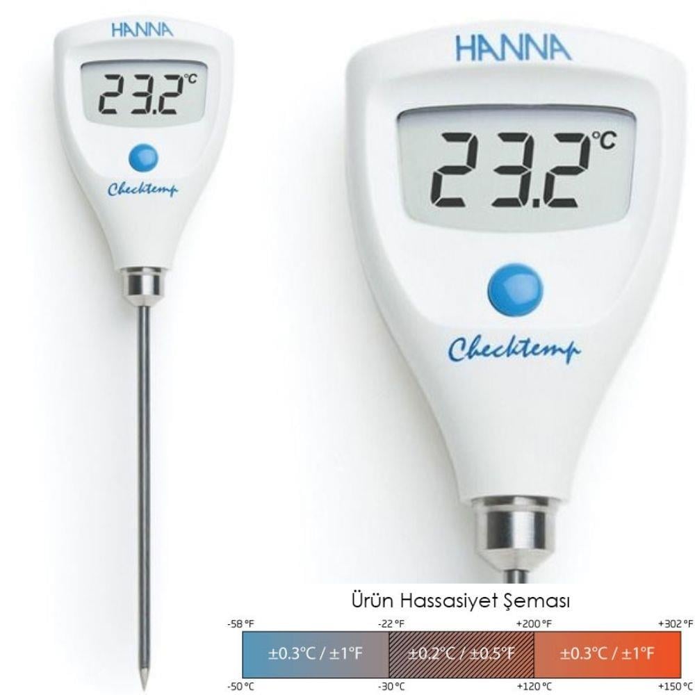 .Hanna HI98501 Çok Hassas Problu Termometre 0.2ºC TERMOMETRE ÇEŞİTLERİ VE EKİPMANLARIHANNA zoofarm