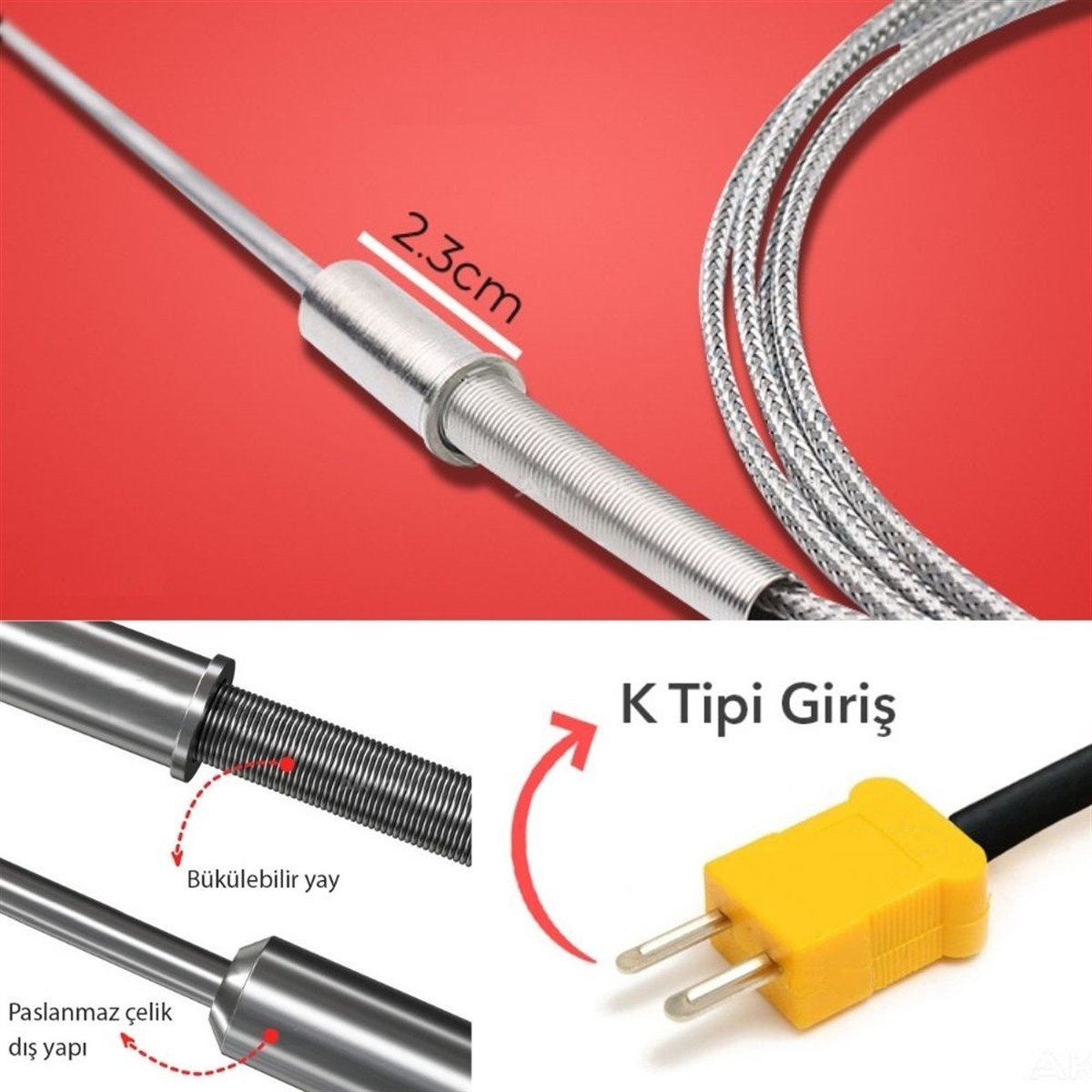 .WRNK-191 K Tipi Uzun Prob 50 Cm 1100°C ENJEKTÖROLCUMCİHAZFİYAT zoofarm