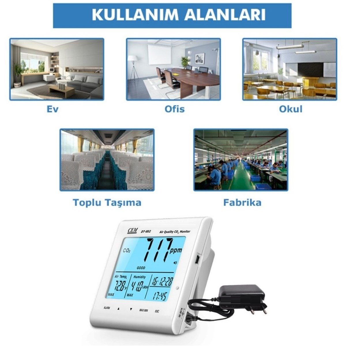 Cem DT-802 Hava Kalitesi Ölçüm Cihazı | Karbondioksit Ölçer | zoofarm.com.trCem DT-802 Hava Kalitesi Ölçüm Cihazı | Karbondioksit Ölçer TÜM ÖLÇÜM CİHAZLARICem zoofarm