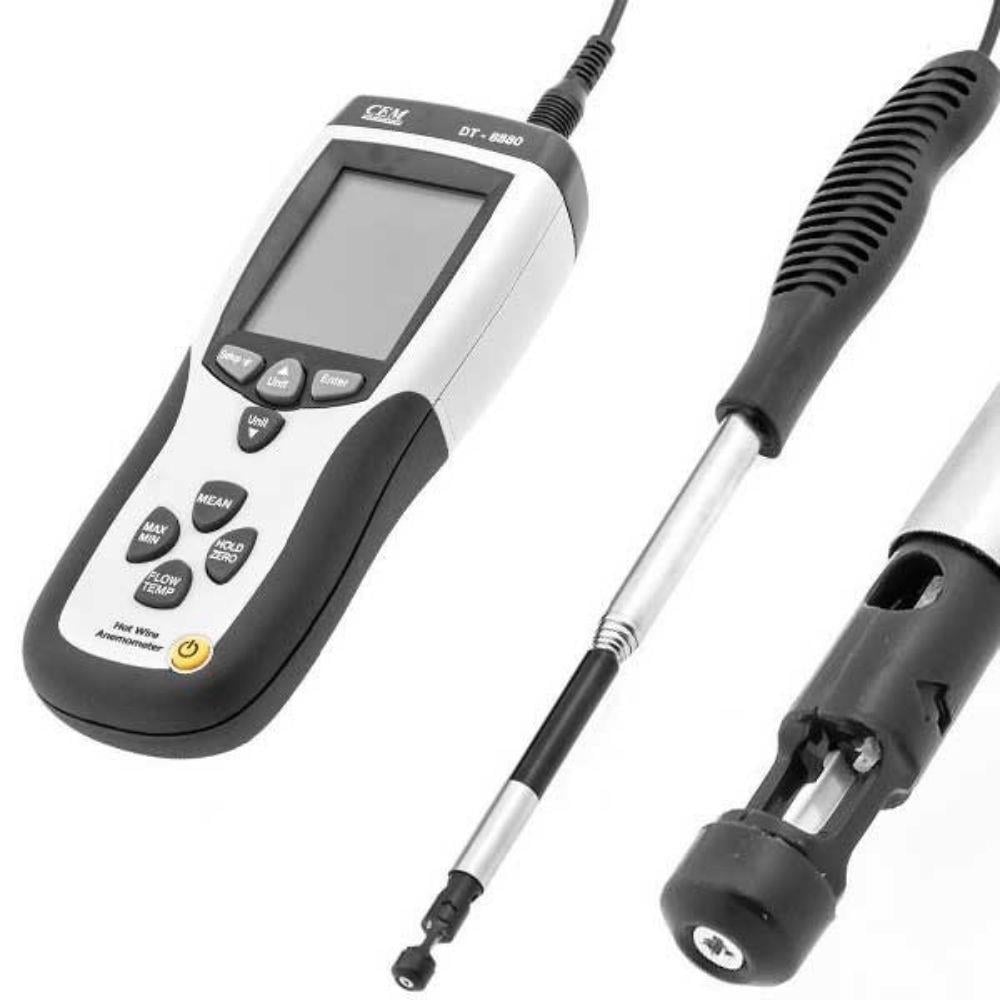 CEM DT-8880 Teleskobik Problu Kızgın Tel Hava Hızı, Debisi ve Sıcaklık Ölçer TÜM ÖLÇÜM CİHAZLARIOLCUMCİHAZFİYAT zoofarm