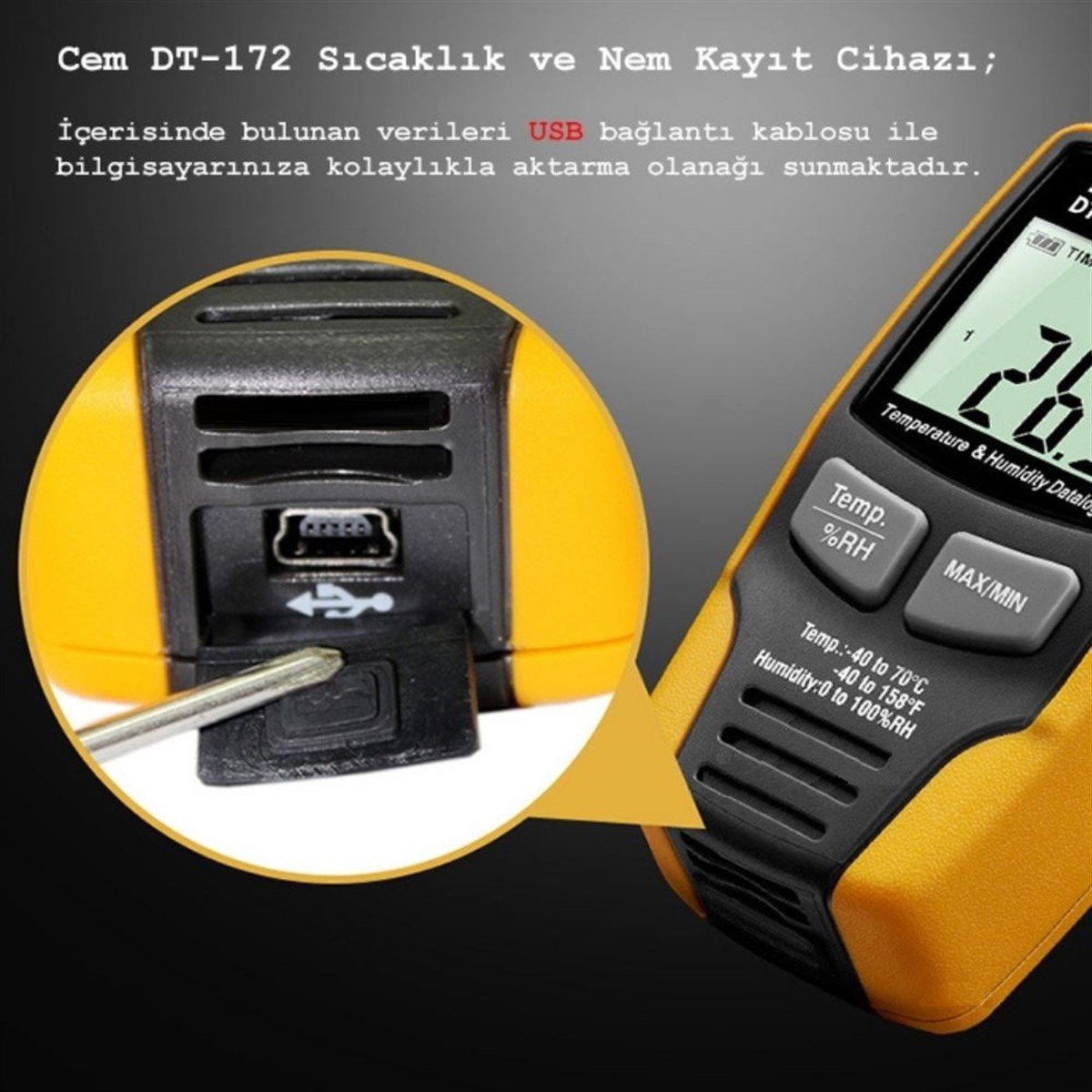 Cem DT172 Sıcaklık ve Nem Kayıt Cihazı | zoofarm.com.trCem DT172 Sıcaklık ve Nem Kayıt Cihazı TÜM ÖLÇÜM CİHAZLARICem zoofarm