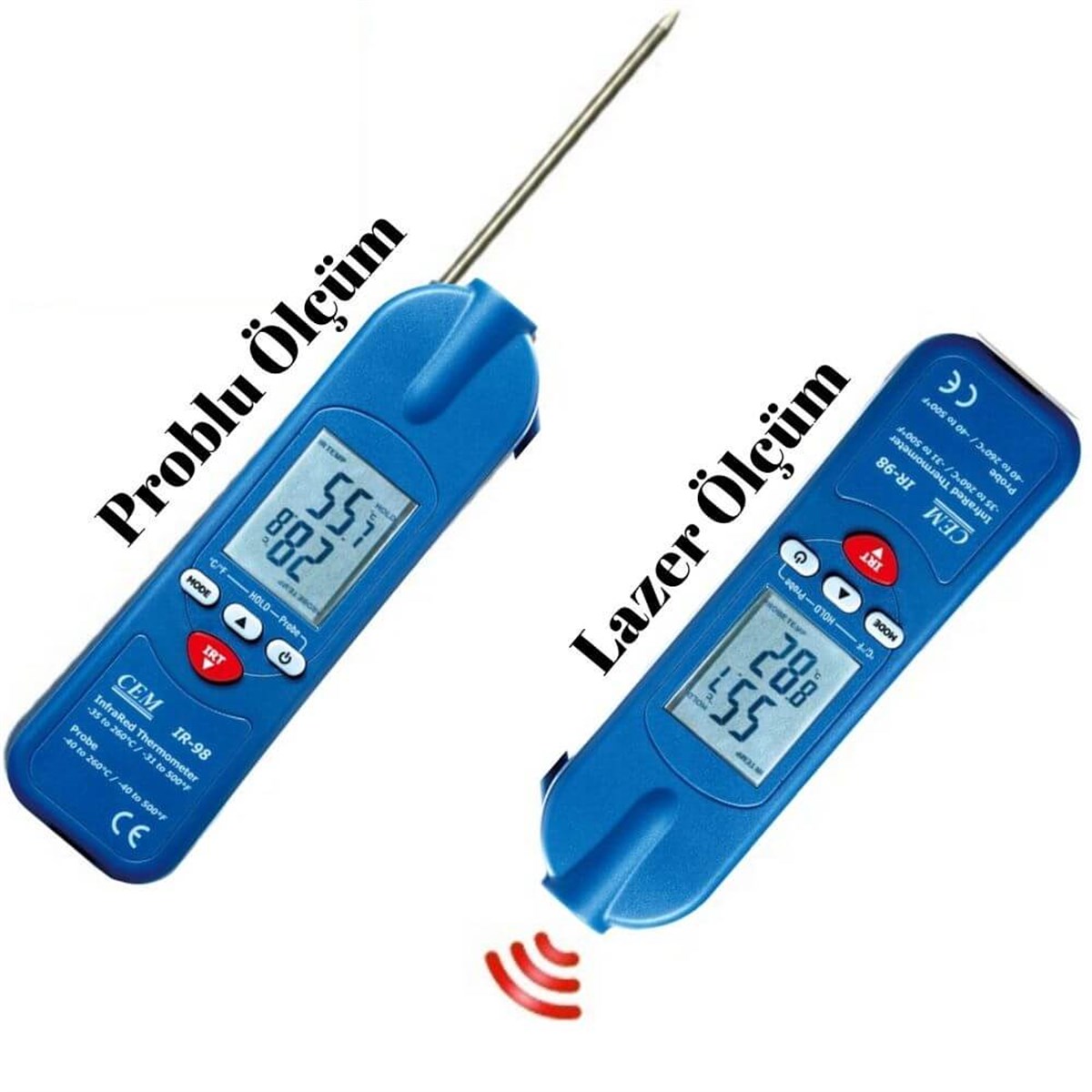 CEM IR98 Problu ve InfraredTermometre | zoofarm.com.trCEM IR98 Problu ve InfraredTermometre TÜM ÖLÇÜM CİHAZLARICem zoofarm