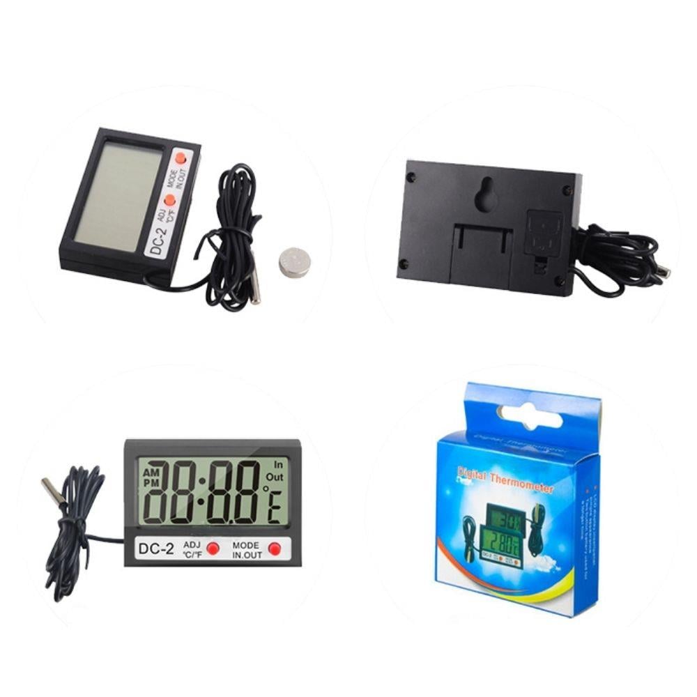 DC-2 Mini Kablolu İç-Dış Termometre Saat (3' lü Paket) TÜM ÖLÇÜM CİHAZLARIOLCUMCİHAZFİYAT zoofarm
