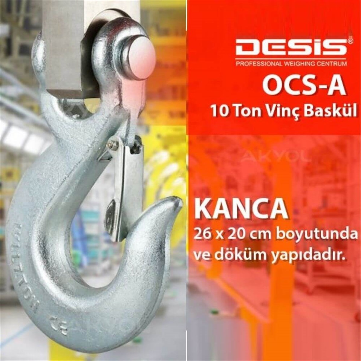 Desis OCS-A Dijital Vinç Baskülü - Hassasiyet:5 kg. Max: 10 ton. | zoofarm.com.trDesis OCS-A Dijital Vinç Baskülü - Hassasiyet:5 kg. Max: 10 ton. TÜM ÖLÇÜM CİHAZLARIDESİS zoofarm